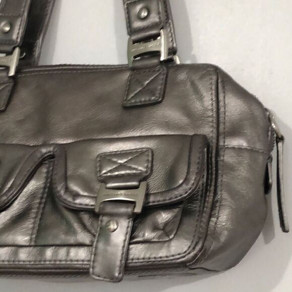 Michael Michael Kors Women's Authentic Mettalic Handbag Gray - Picture 2 of 7